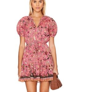 Ulla Johnson Sanna Floral Puff-Sleeve Minidress